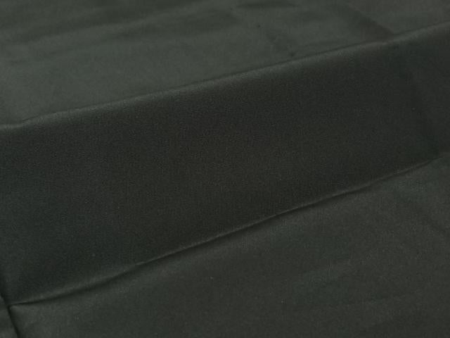 平和屋着物▽男性 単衣 黒紋付 暗黒色 正絹 逸品 AABH9803jh