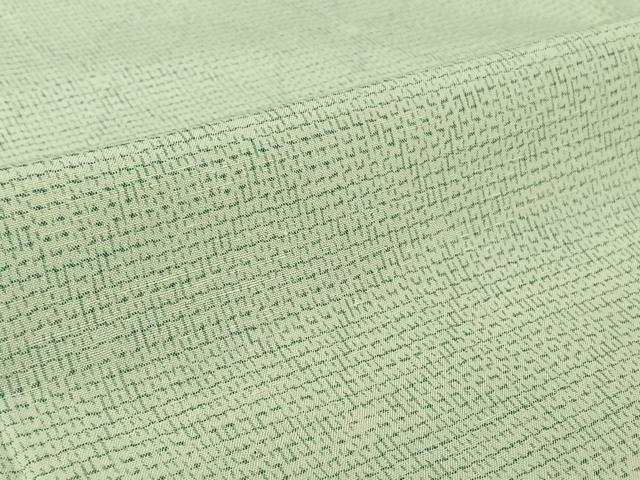 平和屋着物▽上質な紬 単衣 七宝文 正絹 逸品 AABH9814jh