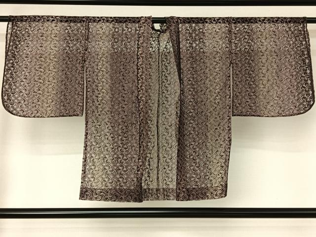 平和屋着物▽羽織 スリーシーズン 春夏秋 塵除け 草花文 正絹 逸品 AABH9816jh