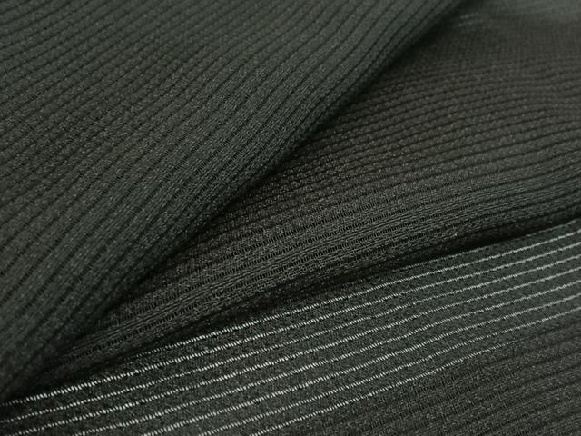 平和屋着物▽男性 羽織 スリーシーズン 春夏秋 塵除け 暗黒色 正絹 逸品 AABH9818jh