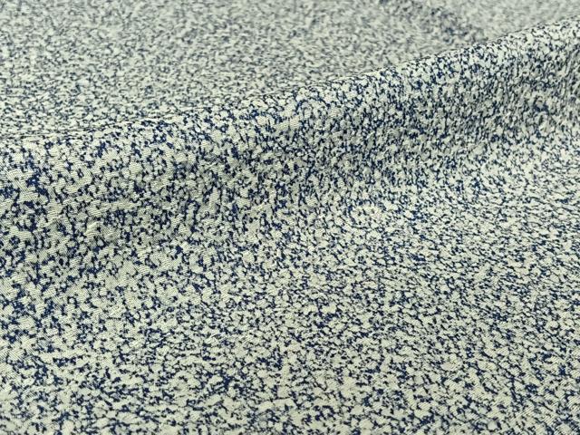 平和屋着物▽上質な小紋 単衣 霞文 たたき染め 正絹 逸品 AABH9827jh