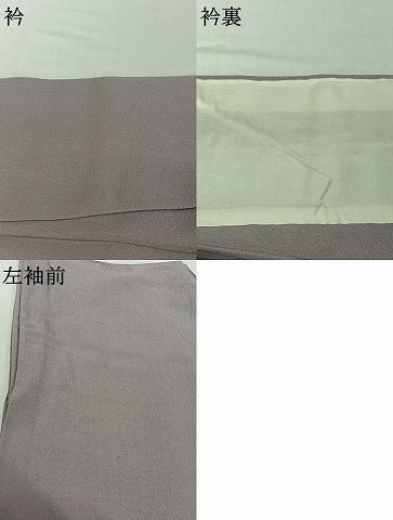 平和屋着物▽上質な色無地 単衣 藤色 正絹 逸品 AABH9831jh