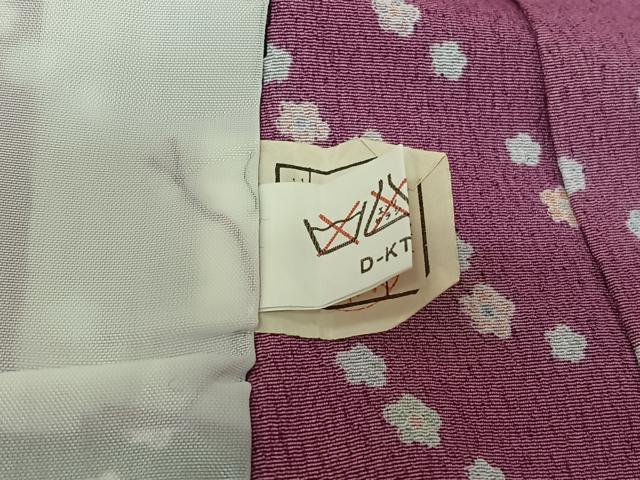 平和屋着物▽小紋 単衣 舞花文 AABH9843jh