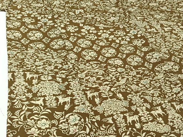平和屋着物▽小紋 単衣 花蝶文 洗える着物 AABH9848jh
