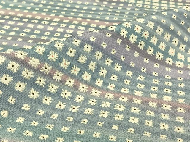 平和屋着物▽小紋 単衣 斜縞 暈し染め 洗える着物 AABH9857jh
