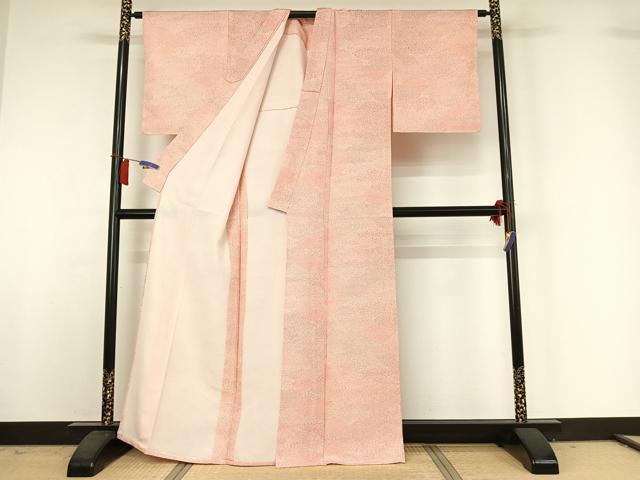 平和屋着物▽江戸小紋 単衣 寄せ小紋柄 正絹 逸品 AABH9891jh