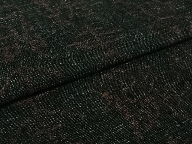 平和屋着物▽結城ちぢみ 単衣 文字文 正絹 逸品 AABH9899jh