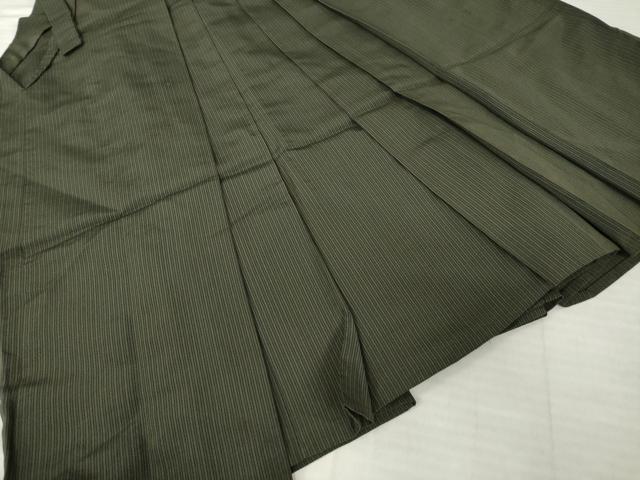 平和屋着物●男性 馬乗り袴 縞 正絹 逸品 AABH9931ck