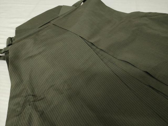 平和屋着物●男性 馬乗り袴 縞 正絹 逸品 AABH9931ck
