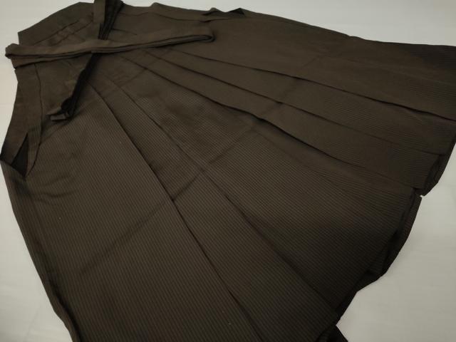 平和屋着物●男性 馬乗り袴 縞 正絹 逸品 AABH9932ck
