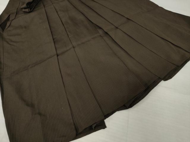 平和屋着物●男性 馬乗り袴 縞 正絹 逸品 AABH9932ck