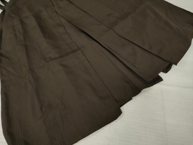 平和屋着物●男性 馬乗り袴 縞 正絹 逸品 AABH9932ck