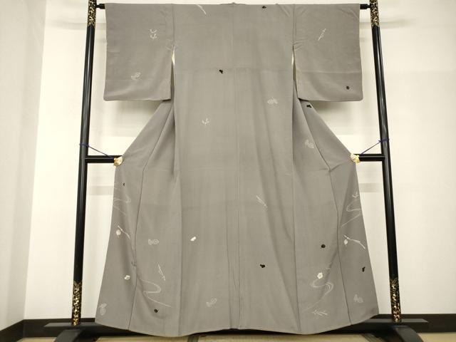 平和屋着物●アンティーク 大正ロマン 吹き寄せ文 正絹 逸品 AABH9937ck