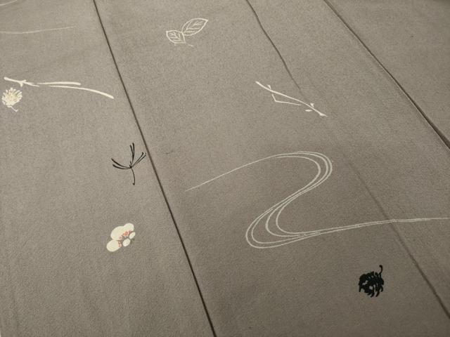 平和屋着物●アンティーク 大正ロマン 吹き寄せ文 正絹 逸品 AABH9937ck