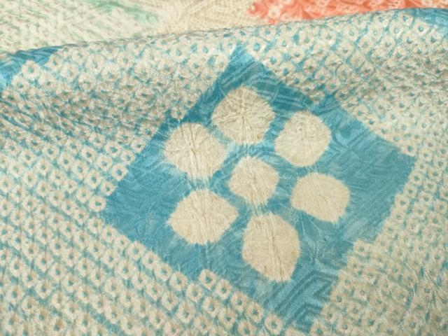 平和屋着物●豪華振袖 総絞り 花菱文 金彩 正絹 逸品 AABH9944ck