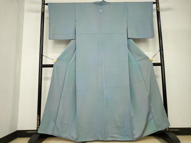 平和屋着物●上質な小紋 霞文 暈し染め 正絹 逸品 AABH9947ck