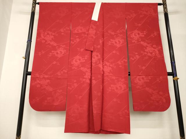 平和屋着物●振袖用長襦袢 袷 花鼓文 正絹 逸品 AABH9977ck