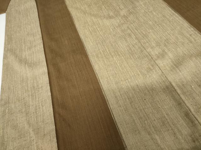 平和屋着物●上質な紬 間道 正絹 逸品 AABI0002cs
