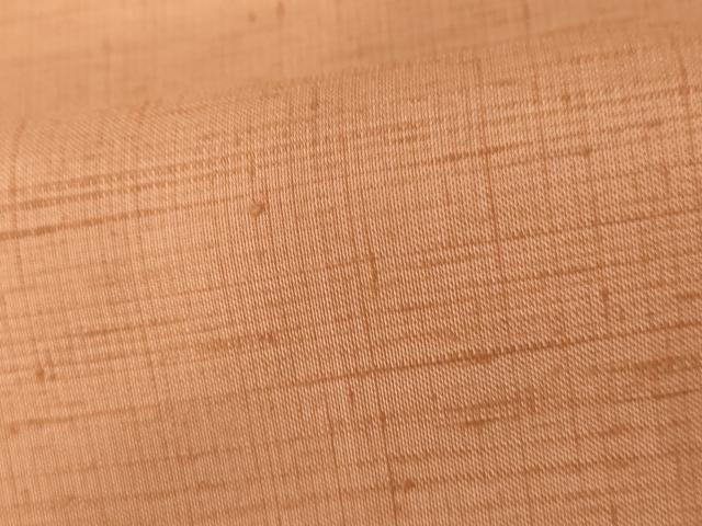 平和屋着物●染司よしおか 五代目 吉岡幸雄 紬 色無地 赤香色 正絹 逸品 AABI0011cs
