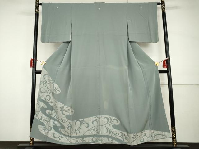 平和屋着物●豪華色留袖 鹿の子花唐草文 正絹 逸品 AABI0031cs