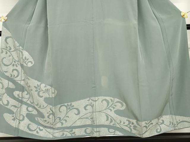 平和屋着物●豪華色留袖 鹿の子花唐草文 正絹 逸品 AABI0031cs
