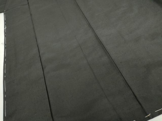 平和屋着物●男性 紬 色無地 蝋色 正絹 逸品 未使用 AABI0033cs