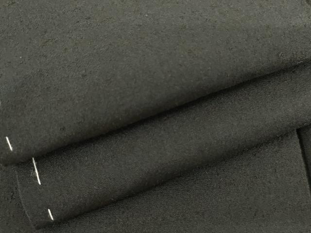 平和屋着物●男性 紬 色無地 蝋色 正絹 逸品 未使用 AABI0033cs