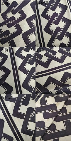 平和屋着物●男性 長襦袢 袷 吉原つなぎ 正絹 逸品 AABI0045cs