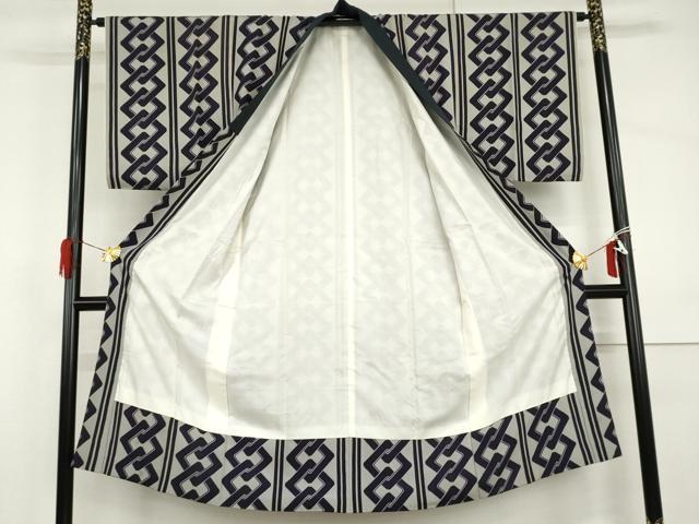 平和屋着物●男性 長襦袢 袷 吉原つなぎ 正絹 逸品 AABI0045cs