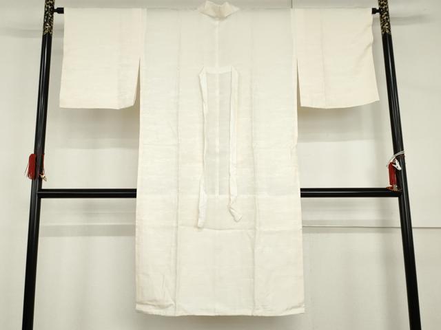 平和屋着物●長襦袢 無双仕立て 流水花地紋 正絹 逸品 AABI0046cs