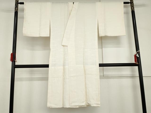 平和屋着物●長襦袢 無双仕立て 流水花地紋 正絹 逸品 AABI0046cs