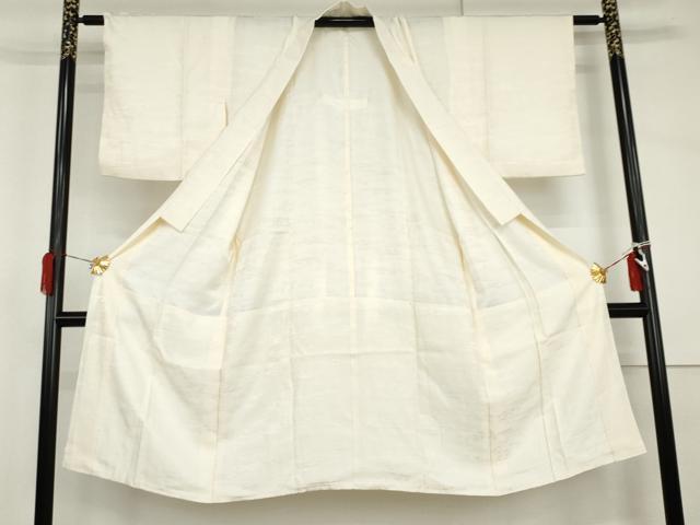 平和屋着物●長襦袢 無双仕立て 流水花地紋 正絹 逸品 AABI0046cs