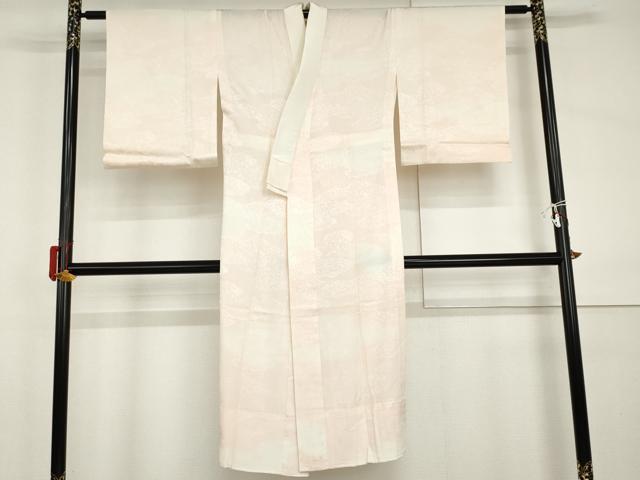 平和屋着物●長襦袢 無双仕立て 雲重ね地紋 正絹 逸品 AABI0047cs