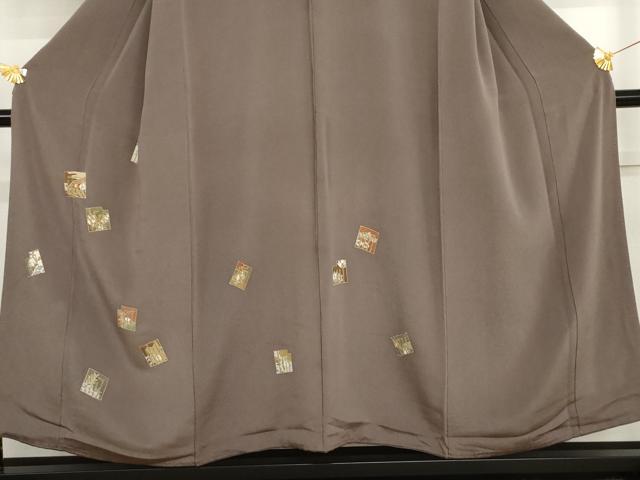 平和屋着物●訪問着 源氏香花文 金彩 鬼しぼ縮緬 正絹 逸品 AABI0050cs