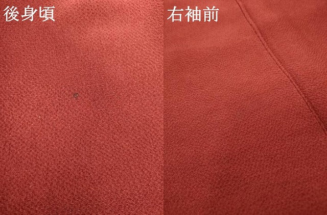 平和屋着物●訪問着 手描き 百合 暈し染め 鬼しぼ縮緬 正絹 逸品 AABI0051cs