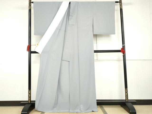 平和屋着物▽色無地 単衣 秘色色 洗える着物 AABI0060cs