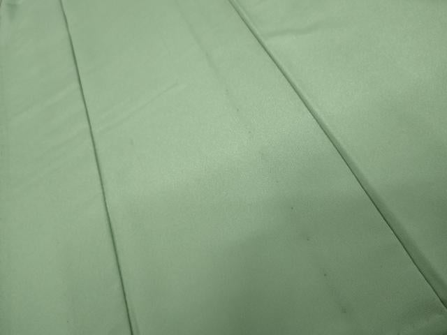 平和屋着物▽色無地 単衣 柳染色 洗える着物 AABI0061cs