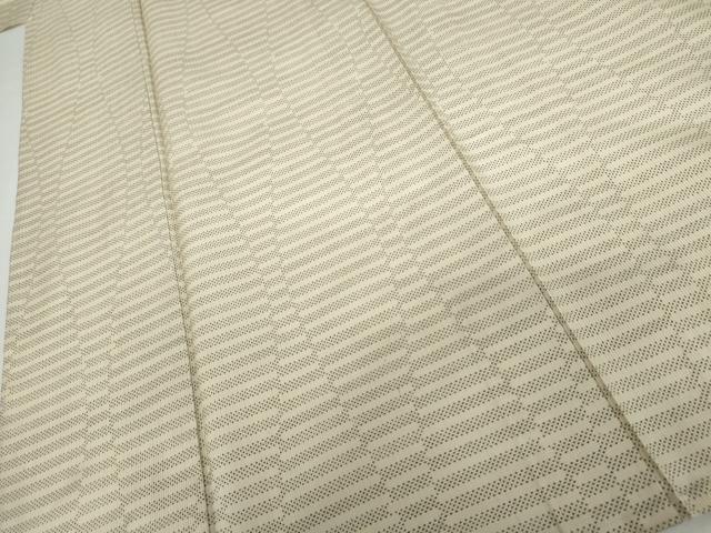 平和屋着物▽本場大島紬 白大島 単衣 7マルキ 立涌文 正絹 逸品 AABI0082cs