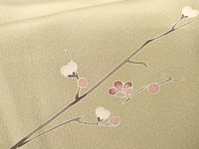 平和屋着物●訪問着 友禅 作家物 蒼旬 枝梅 暈し染め 正絹 逸品 AABI0102cs