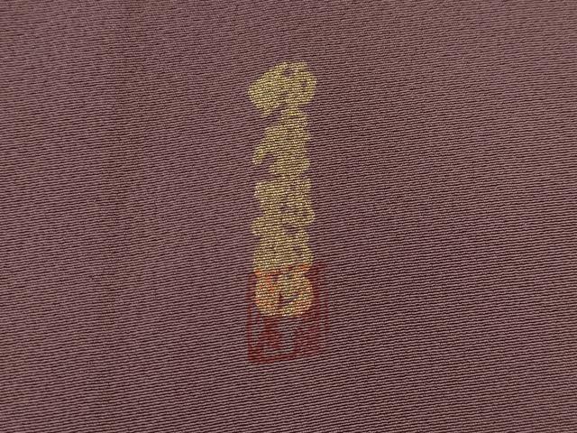 平和屋着物▽上質な色無地 単衣 作家物 紋意匠 二藍色 正絹 逸品 AABI0123st
