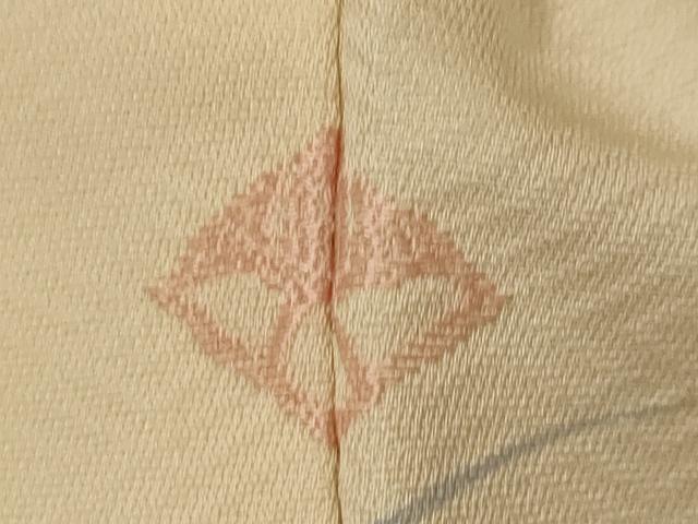 平和屋着物▽訪問着 単衣 友禅 作家物 駒刺繍 草花文 暈し染め 金彩 正絹 逸品 AABI0165st