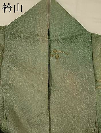 平和屋着物▽上質な小紋 単衣 芝草文 暈し染め 正絹 逸品 AABI0171st