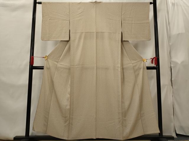 平和屋着物▽江戸小紋 単衣 花尽くし 正絹 逸品 AABI0174st