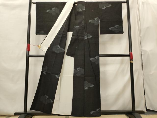 平和屋着物▽結城紬本場結城紬 重要無形文化財 単衣 100亀甲 雲取り文 ますいわ屋扱い 正絹 逸品 未使用 AABI0198st