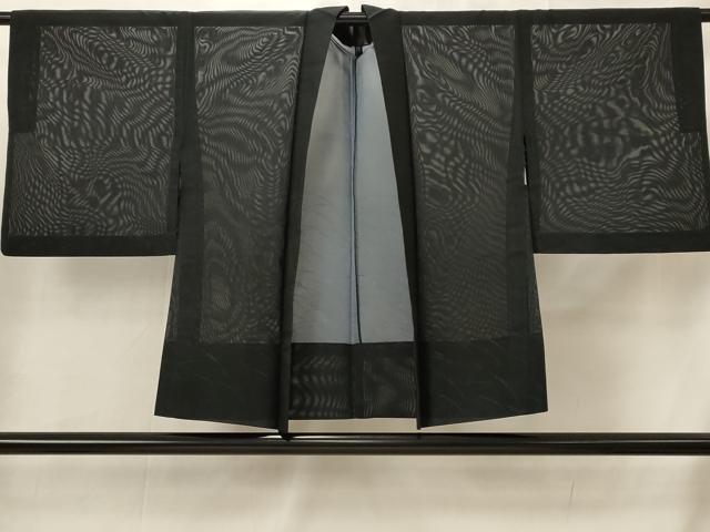 平和屋着物▽羽織 スリーシーズン 春夏秋 塵除け 芝草文 正絹 逸品 AABI0215st