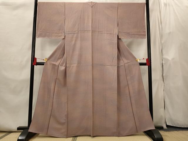 平和屋着物▽上質な小紋 単衣 芝文 暈し染め 正絹 逸品 未使用 AABI0220st