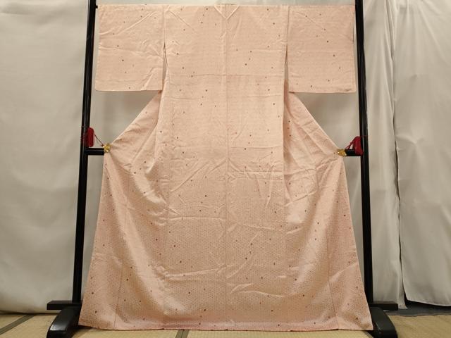 平和屋着物■上質な小紋 亀甲文 正絹 逸品 AABI0242st