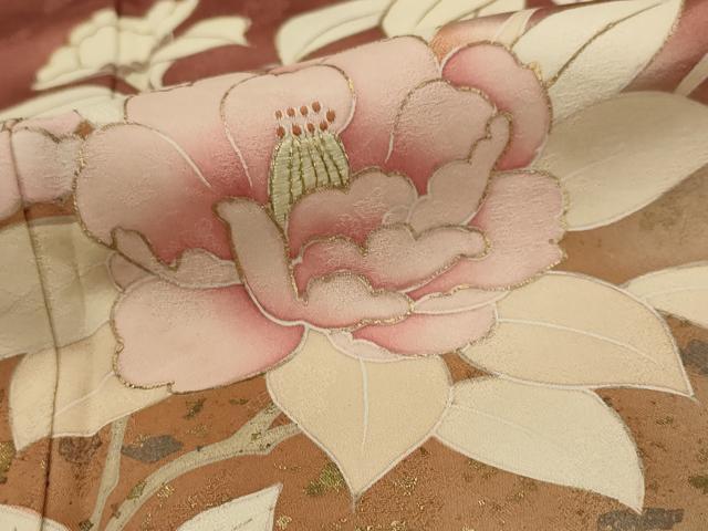 平和屋着物■訪問着 刺繍 草花文 暈し染め 金彩 正絹 逸品 AABI0256st