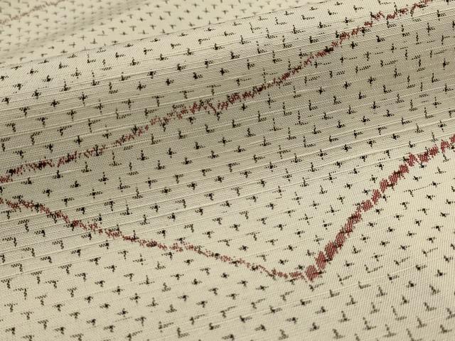 平和屋着物■上質な紬 十字絣 正絹 逸品 AABI0271st