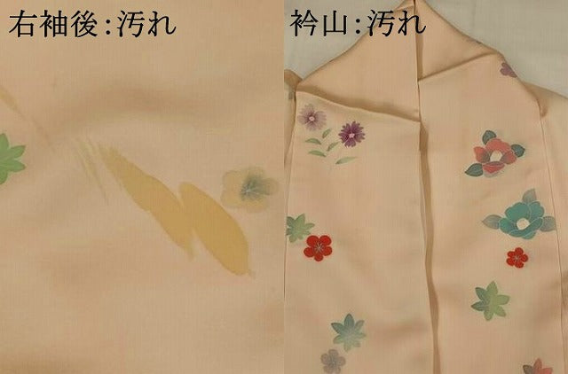 平和屋着物■訪問着 草花文 正絹 逸品 AABI0285st